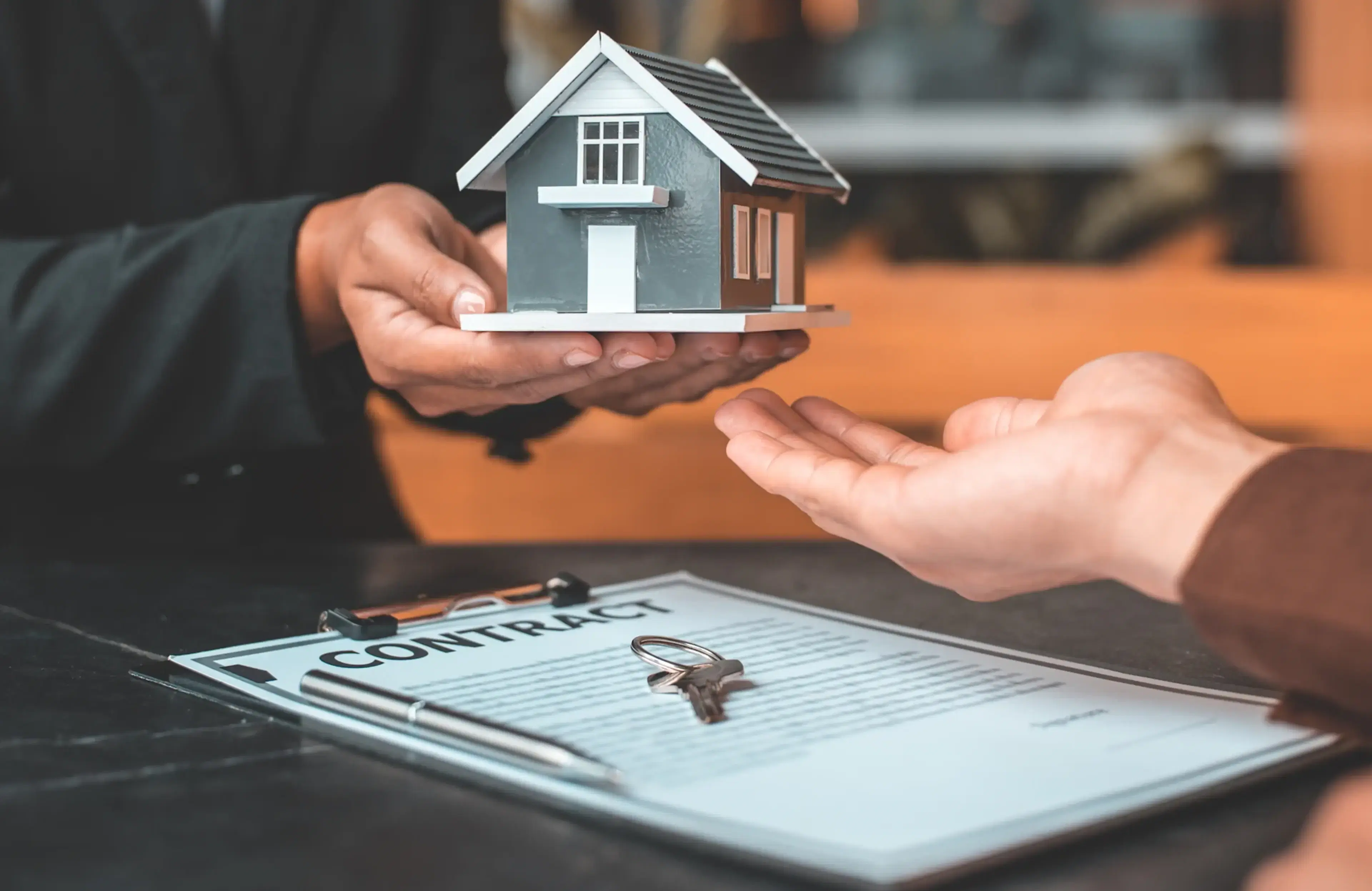 Young Property Owner Thinking at Luxury Villa